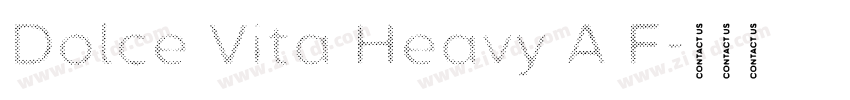 Dolce Vita Heavy A F字体转换